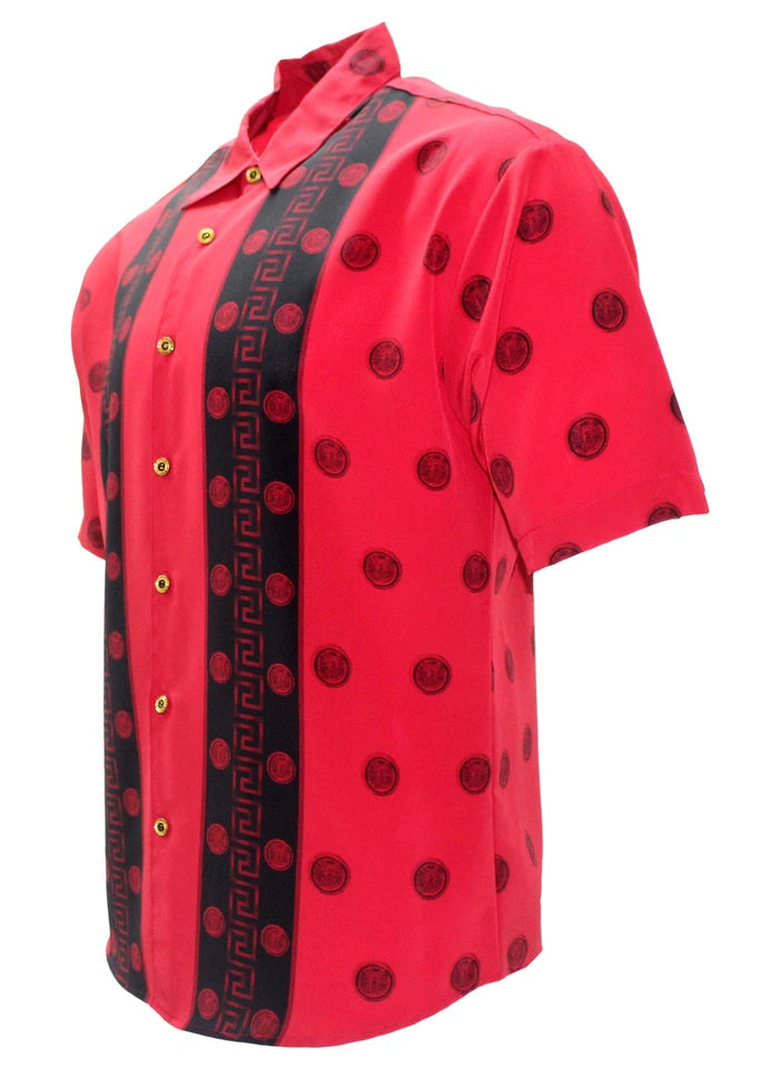 Microfiber Short Sleeve Western Shirt Exclusive Centenary Design Made in USA Men's Button Up Shirt